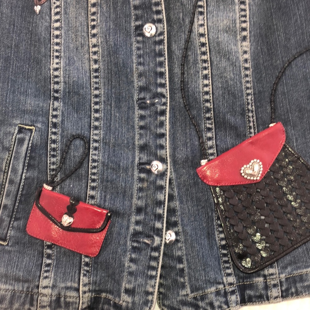 Women’s Brighton denim jean jacket M/L - Picture 2 of 4
